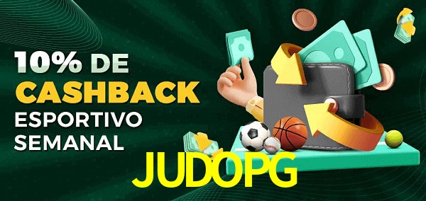 10% de bônus de cashback na JUDOPG