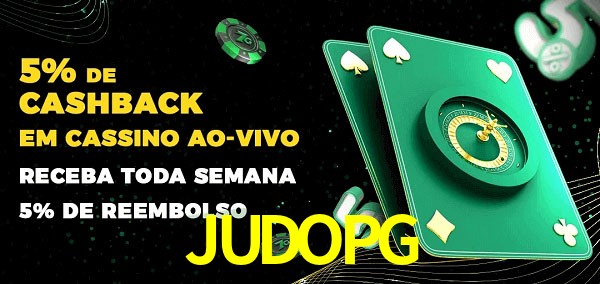 Promoções do cassino ao Vivo JUDOPG
